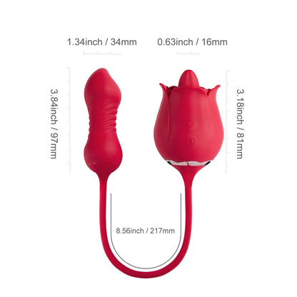 Fiona Plus – Rose Clit Licking Stimulator &amp; Thrusting Egg