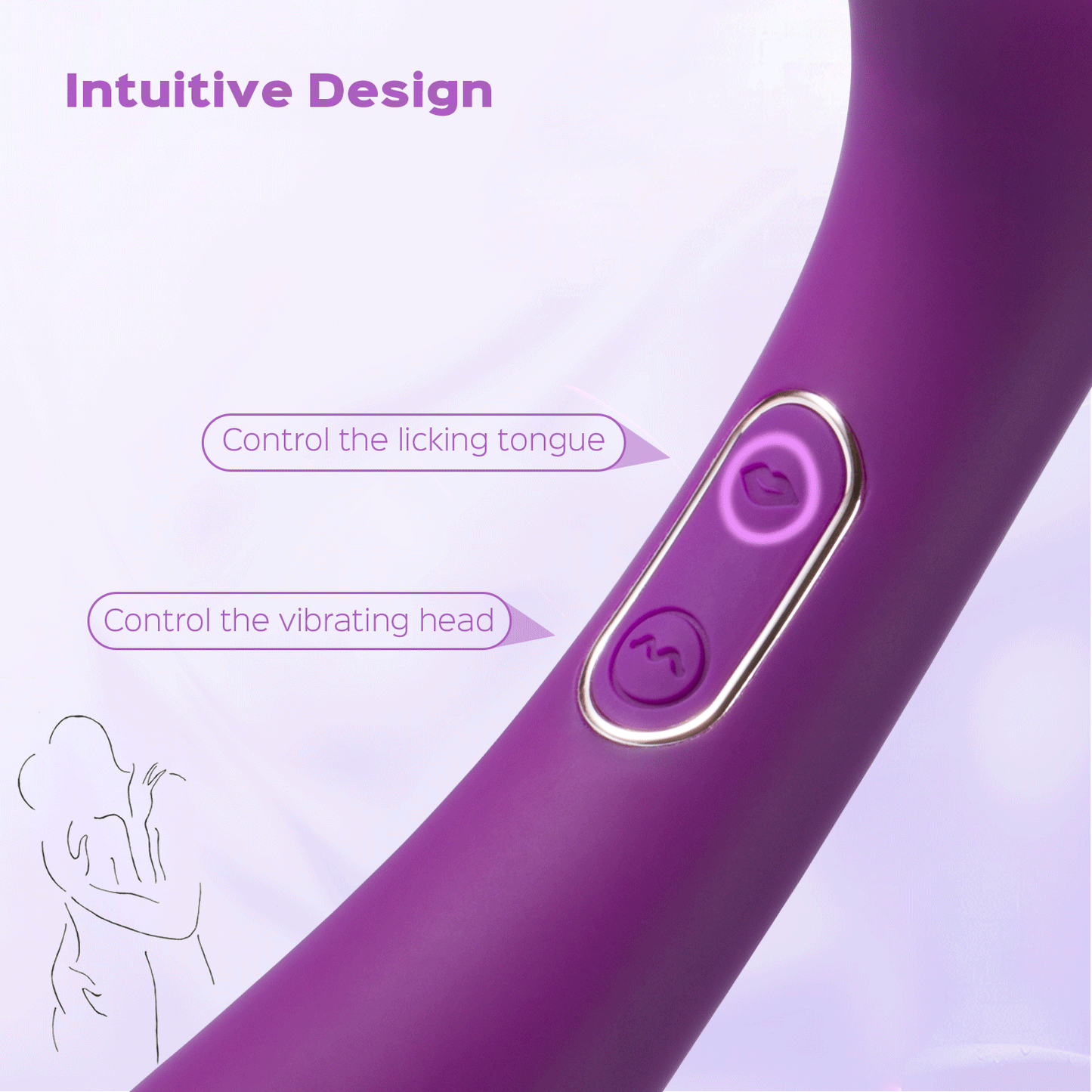 Adele – Clit Licking Tongue Vibrator with G Spot Stimulator
