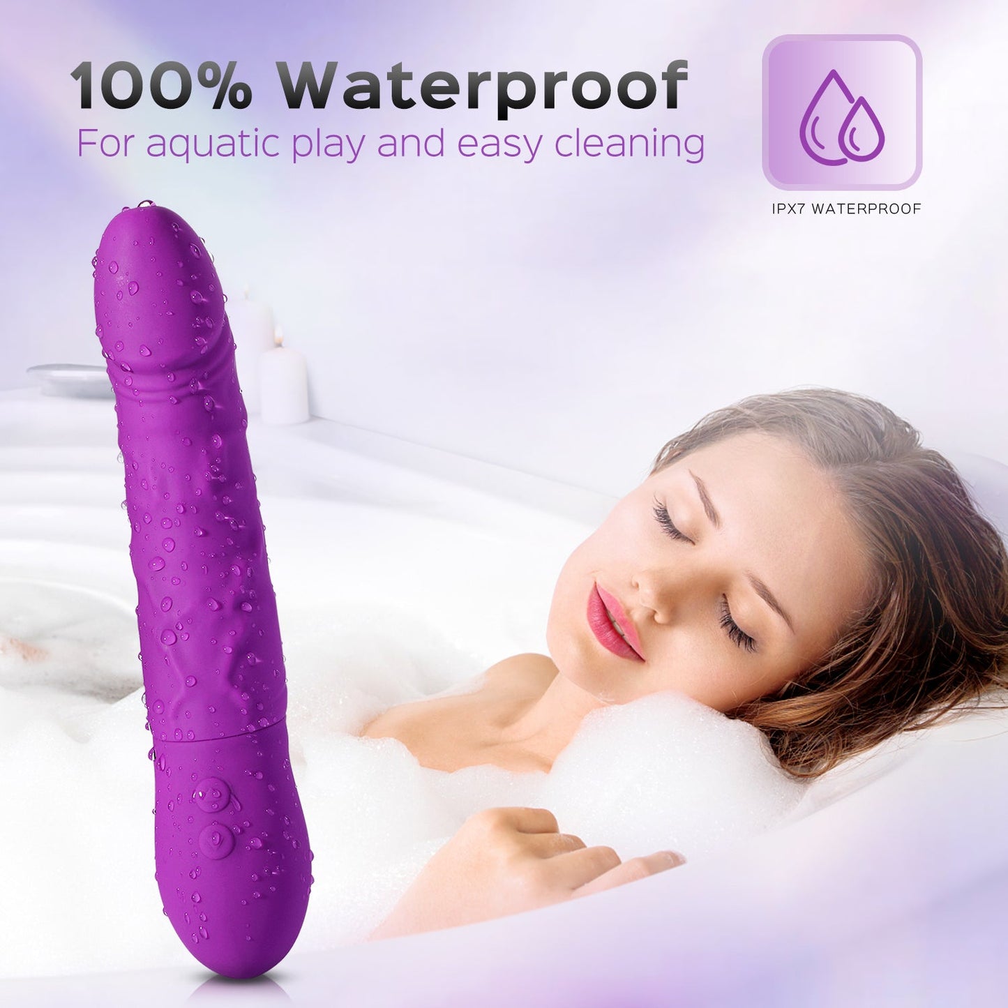 Kong – Rotating 360 Degree Vibrating Dildo 6 Inch