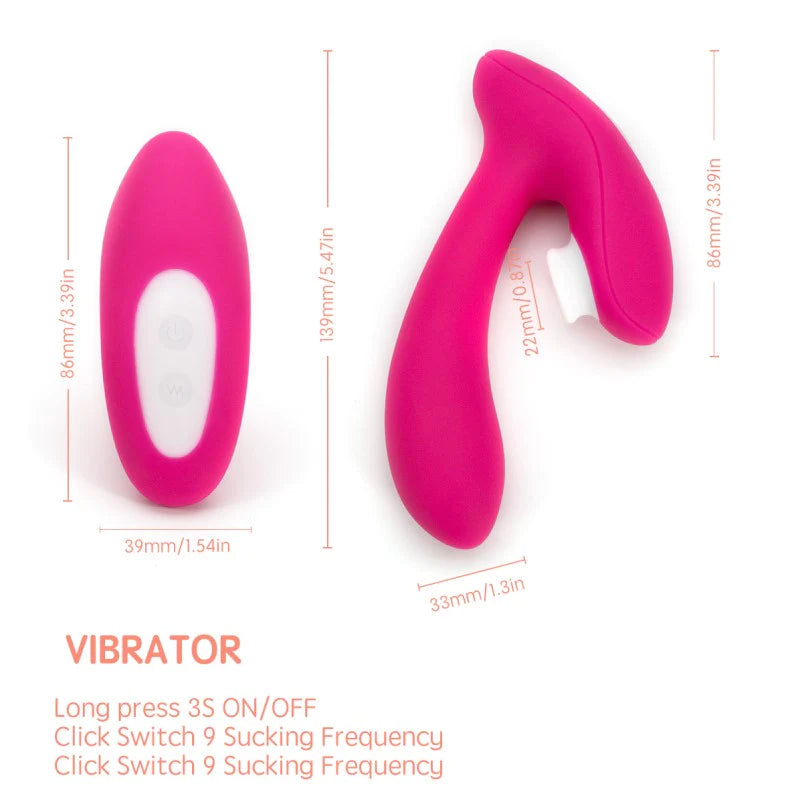 Vagina Sucking Vibrator 9/10 Speed Vibrating Oral Sex Suction Magic Wand Clitoris Stimulator
