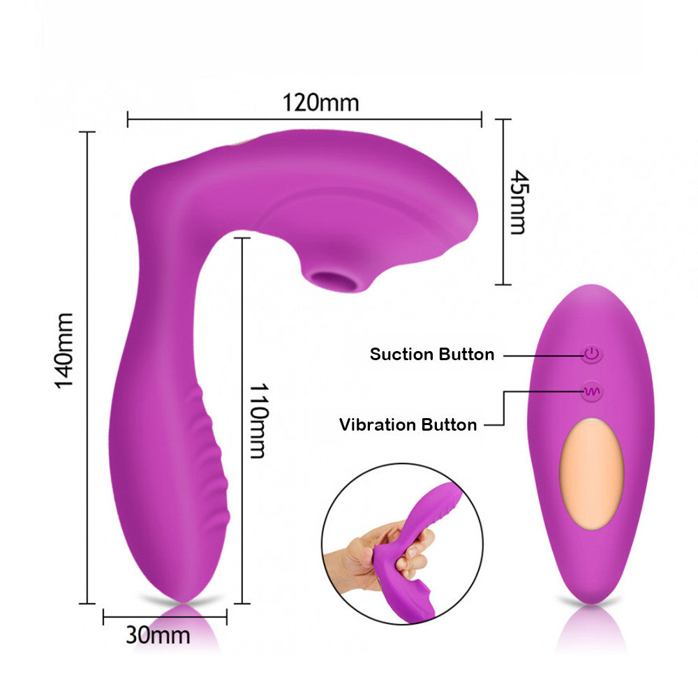 2 in 1 G Spot Clitoral Sucking Vibrator