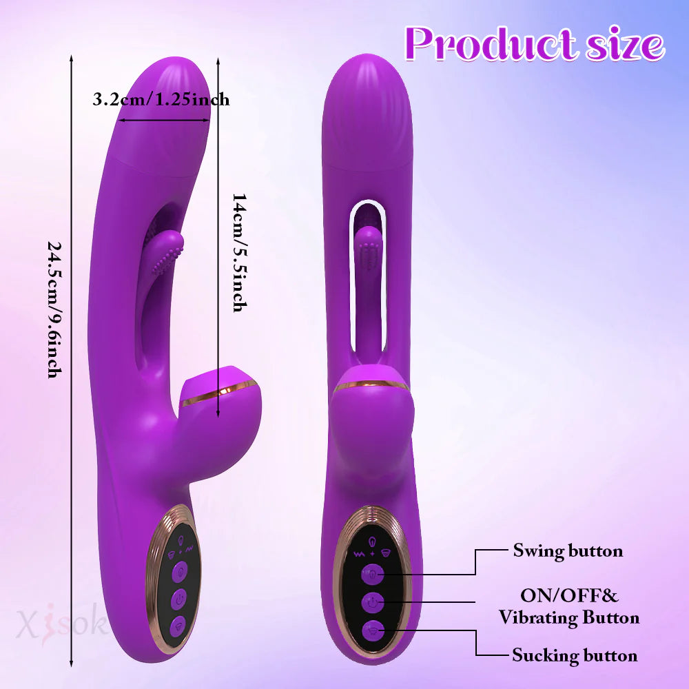 Skerry – Vibrating and Tapping Vibrator with Clit Sucker for Women Pleasure