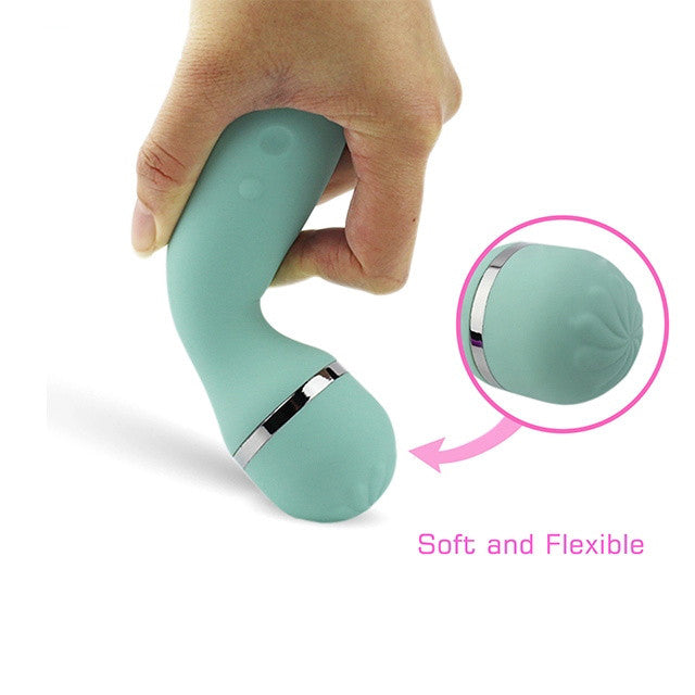 10 Powerful Multi Speed Mini Wand Massager Mint Green