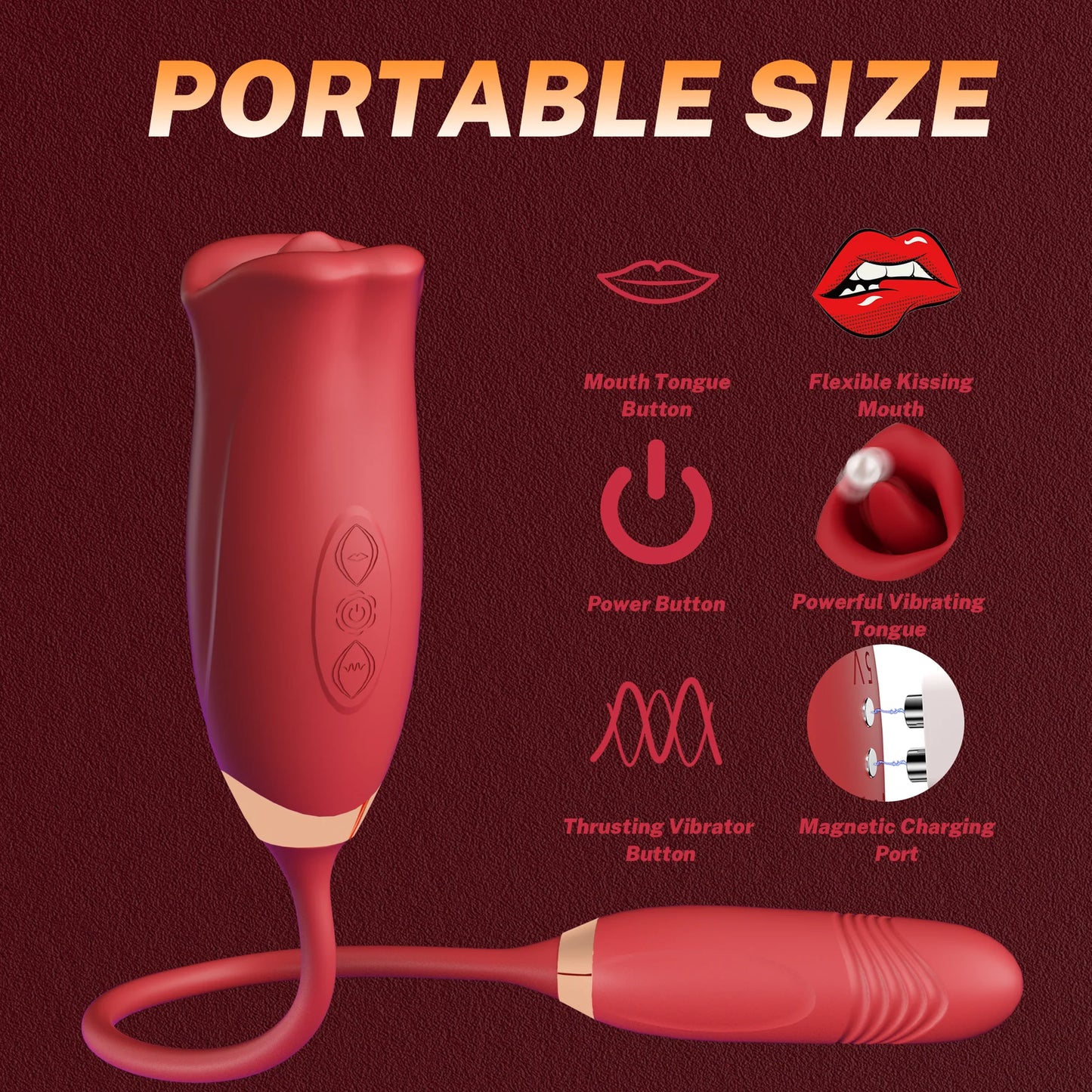 Nibbler – Mouth Biting Vibrator And Thrusting Vibration Bullet Stimulator