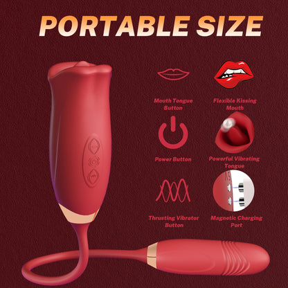Nibbler – Mouth Biting Vibrator And Thrusting Vibration Bullet Stimulator