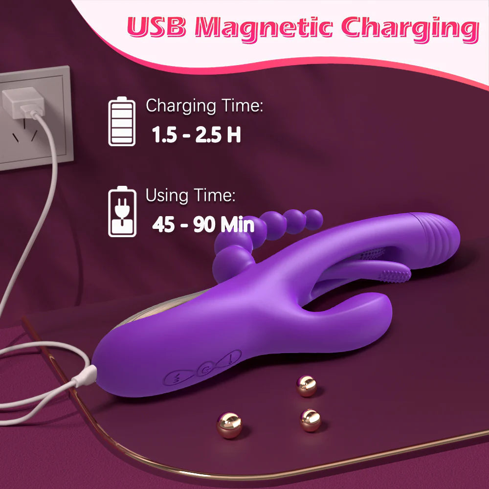 Lora-Rabbit Tapping Vibrator for Women G-Spot Patting Clitoris Clit Stimulator