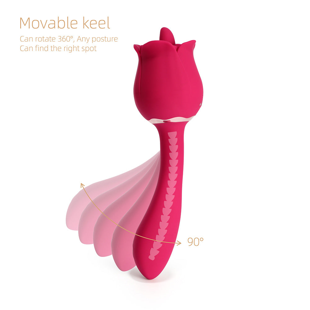 Rhea – The Rose Clit Licking Tongue Vibrator &amp; G Spot Massager
