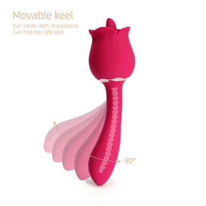 Rhea – The Rose Clit Licking Tongue Vibrator &amp; G Spot Massager