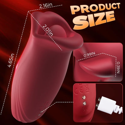 Dreamjuice 10 Biting &amp; 5 Vibrating Modes Vibrator for Nipple Clit Stimulation