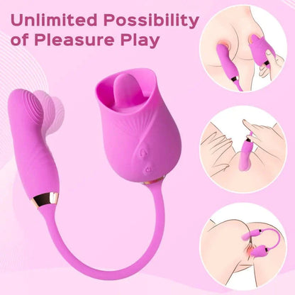 Momo – Rose Clit Licker &amp; Tapping Egg Vibrator