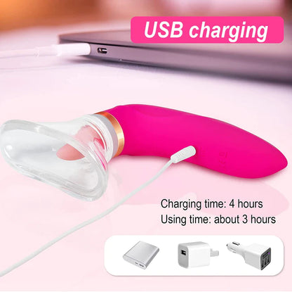 Clitoral Sucking Vibrator Sex Toys with 8 Sucking and 5 Licking Vibrations