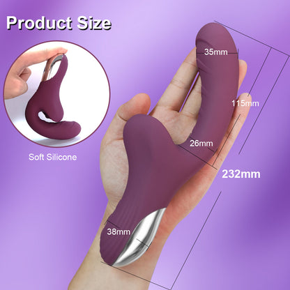 Tongue Licking Dildo Vibrators With 10 Licking &amp; Vibrating Sex Toys for Women Couple Pleasure Clit Clitoris Stimulator