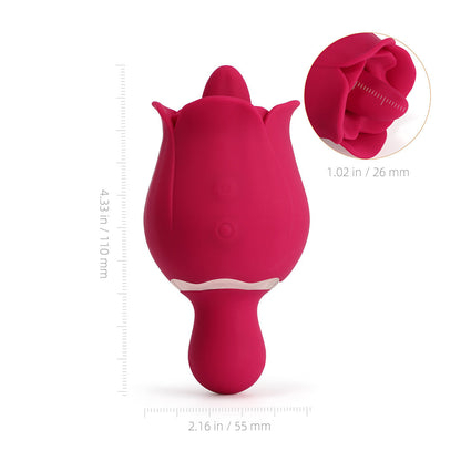 Sylvia – Tongue Licking Rose Vibrator