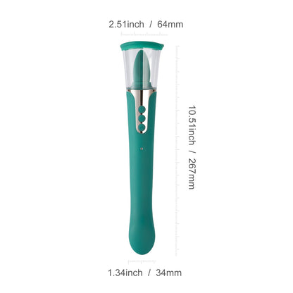 Jade – 3in1 Clitoral Sucking G Spot Vibrator & Clit Licking Tongue