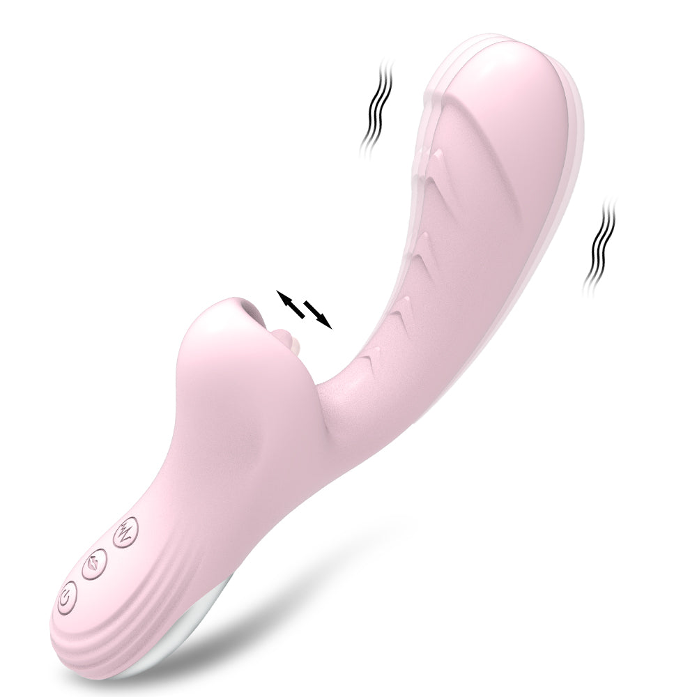 Tongue Licking Dildo Vibrators With 10 Licking &amp; Vibrating Sex Toys for Women Couple Pleasure Clit Clitoris Stimulator