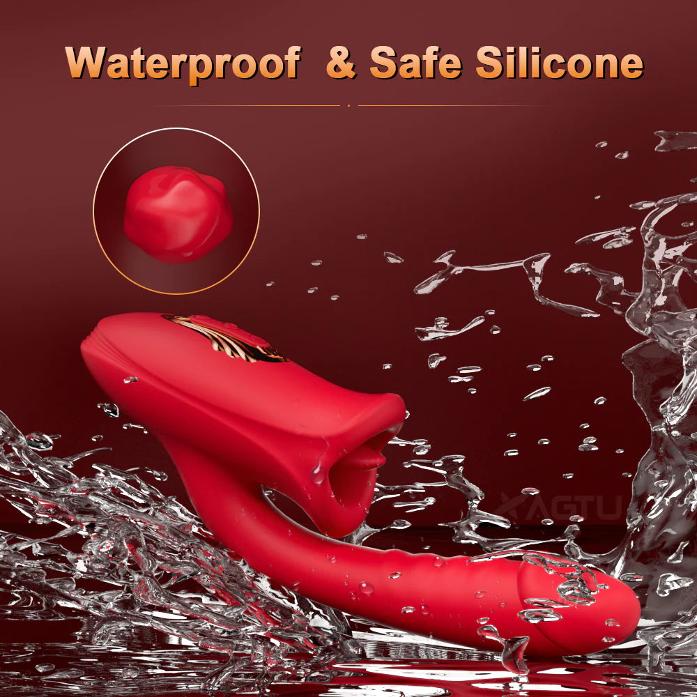 Nibbler Plus – Mouth Shaped Lip Biting Vibrator with G Spot Wand Vibrator
