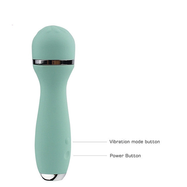10 Powerful Multi Speed Mini Wand Massager Mint Green