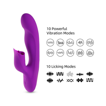 Risque – G Spot Vibrator with Clit Licker
