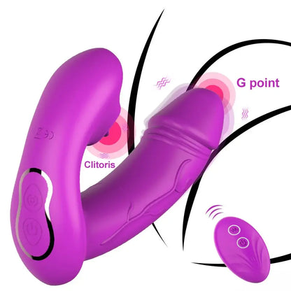 Victoria – Remote Control 12 Powerful Vibration Wearable Clitoral G Spot Butterfly Vibrator Nipple Stimulator with Tongue