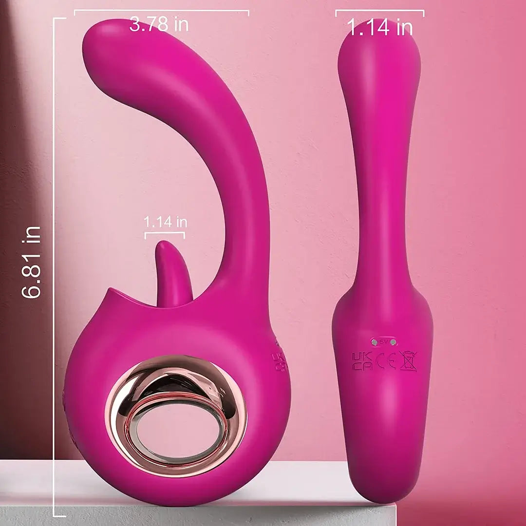 Lucy – 2 in 1 Clitoral Licking Tongue Vibrator