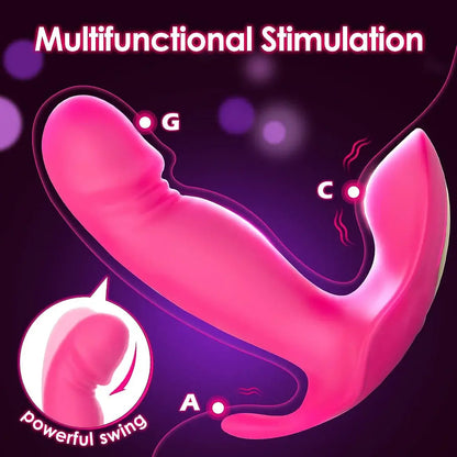 Katie – App Remote Control Wearable G Spot Dildo Vibrators with 10 Quickly Wiggling &amp; Vibrating Modes Vibrating Panties