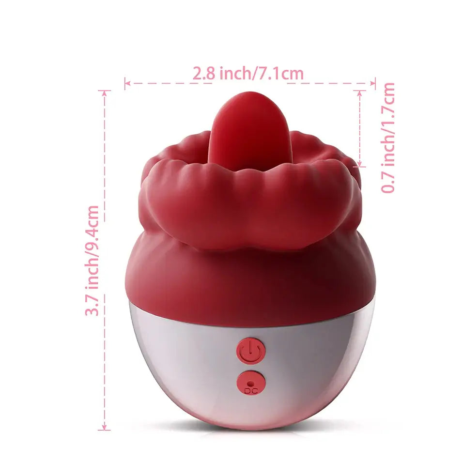 Charlene – 3 Suction 5 Vibrations&amp; Licking Big Mouth Tongue Vibrator &amp; Nipple Clitoral Licker Stimulator