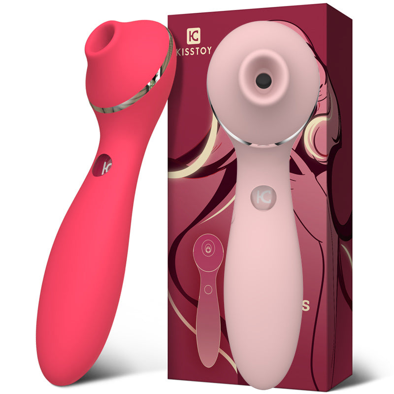 Kistoy Clit Sucking Heatable G Spot Clitoris Stimulator Vaginal Breast Nipple Vibrator for Quick Orgasm