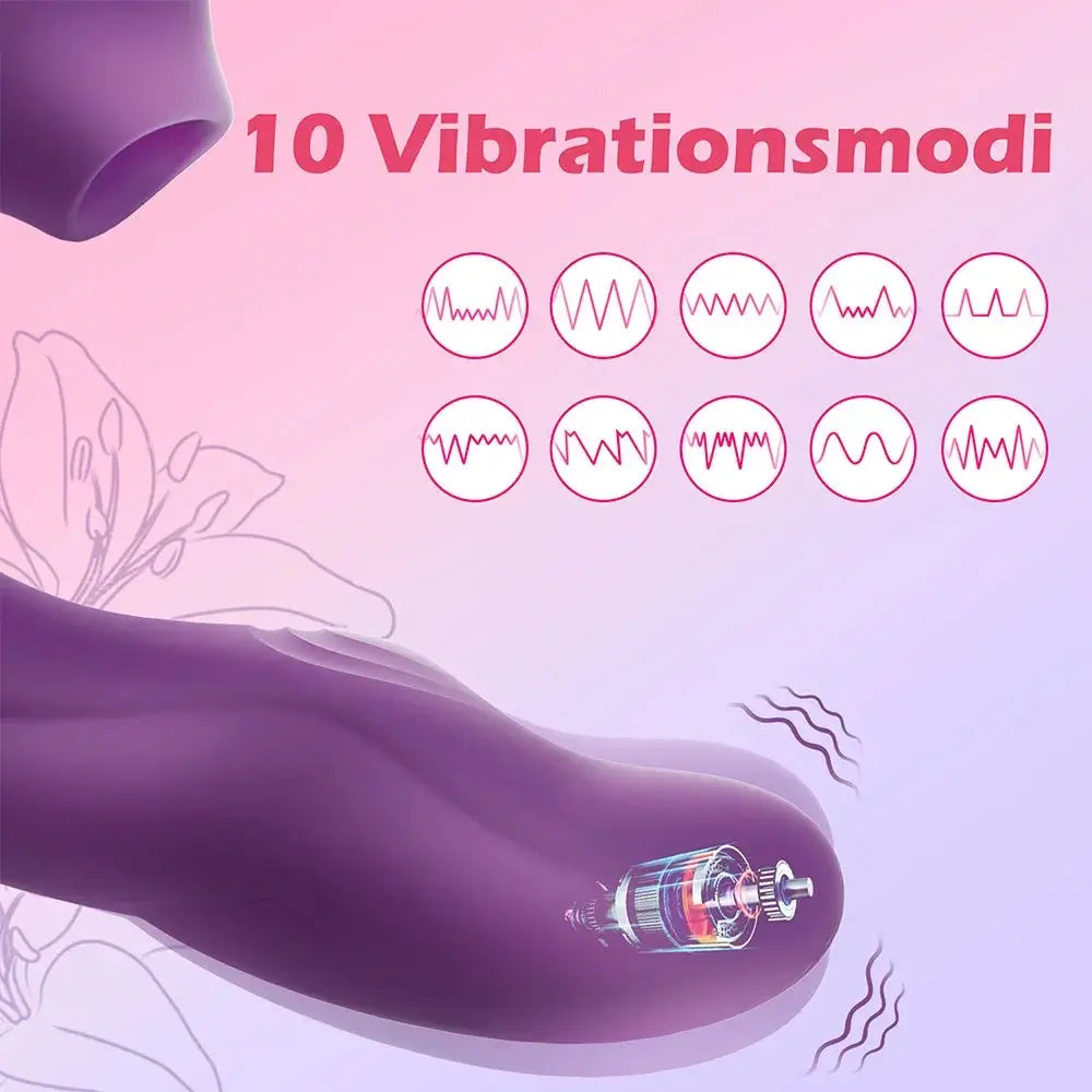 Ingmar – G spot Vibrator with Tapping, Vibration &amp; Clitoris Suction