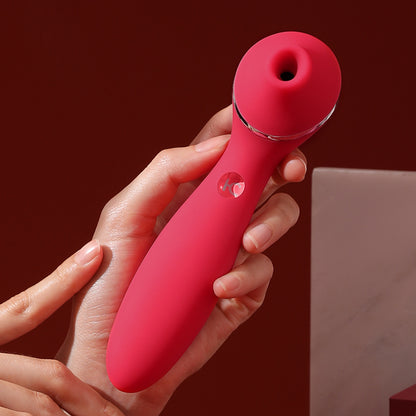 Kistoy Clit Sucking Heatable G Spot Clitoris Stimulator Vaginal Breast Nipple Vibrator for Quick Orgasm