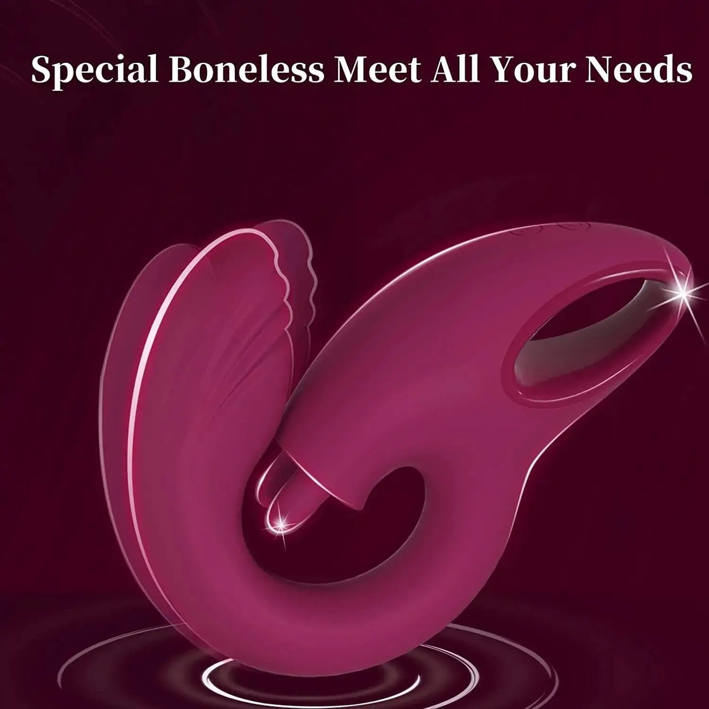 G Spot Dildo Vibrator with 2 Tongue Clit Licker, Women Adult Sex Toys