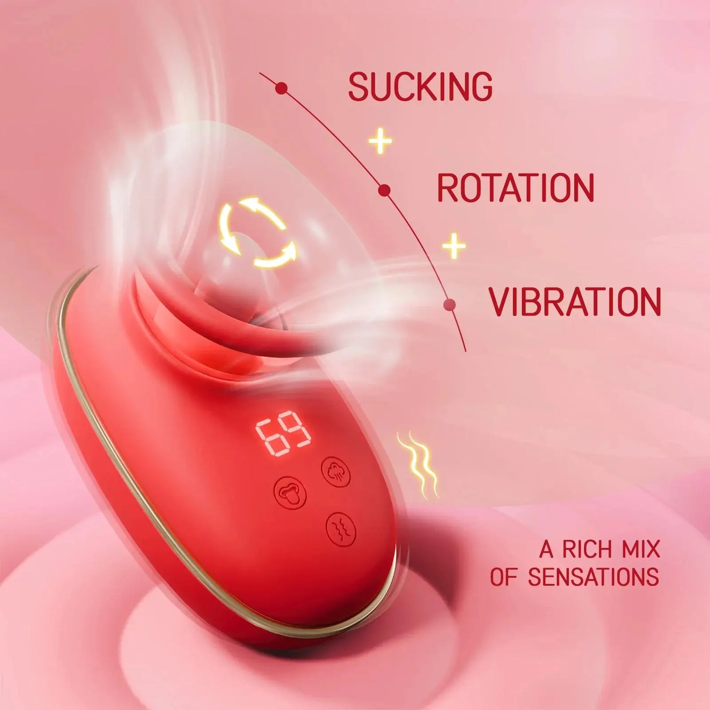 Clitoral Sucking Vibrator with 3 Sucking Patterns, 9 Licking &amp; Vibrating Patterns, Adult Toys Sex Toys