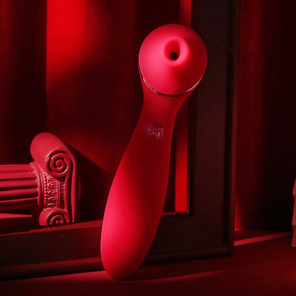 Kistoy Clit Sucking Heatable G Spot Clitoris Stimulator Vaginal Breast Nipple Vibrator for Quick Orgasm