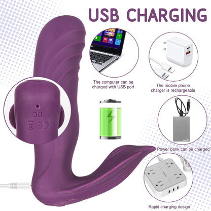 Velvet Hammer – Thrusting Plug Vibrator with Remote Control