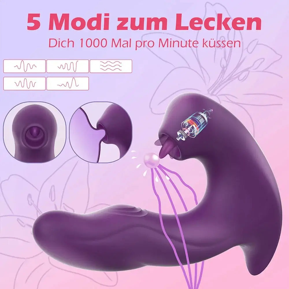 Ingmar – G spot Vibrator with Tapping, Vibration &amp; Clitoris Suction