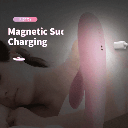 Kistoy Sucking Vibrators For Women Double Head Powerful Vibrating Dildo Clit Sucker Heating Vagina Massager