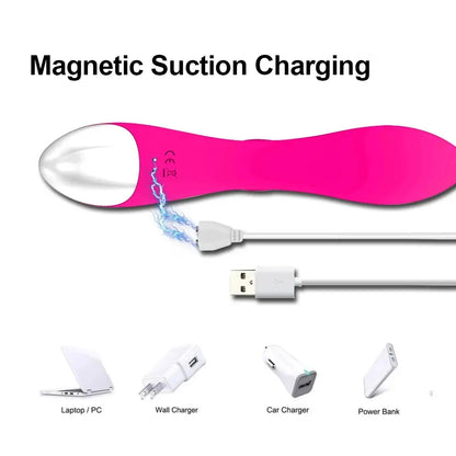 ALIVE CARIBBEAN SHINE G-SPOT PULSATING + CLITORAL SUCKING VIBRATOR WITH FLEXIBLE SHAFT