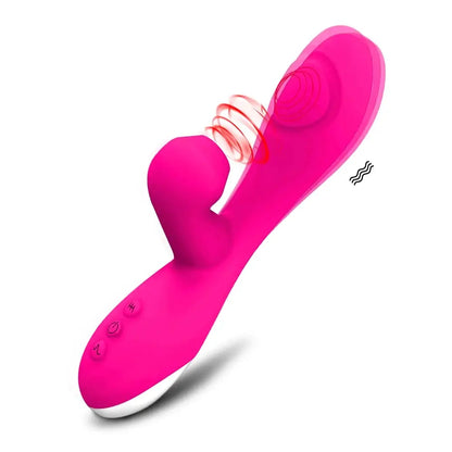 ALIVE CARIBBEAN SHINE G-SPOT PULSATING + CLITORAL SUCKING VIBRATOR WITH FLEXIBLE SHAFT
