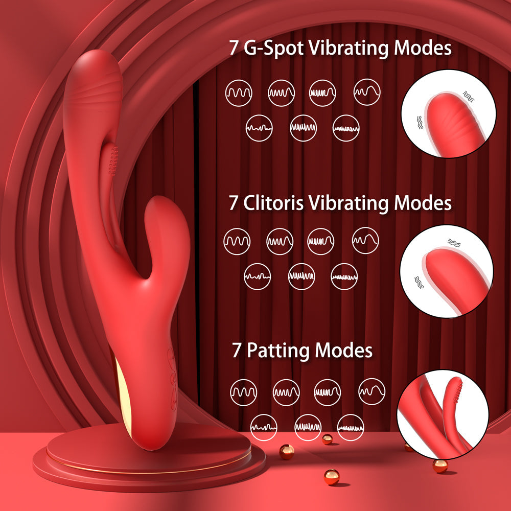G Spot Patting and Vibrating Rabbit Vibrator – V10