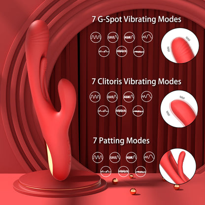 G Spot Patting and Vibrating Rabbit Vibrator – V10