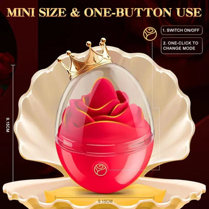 Genesis – 7 Tongue Licking &amp; Vibrating Anal Nipple Clitoral Stimulator Rose Sex Toy Vibrator