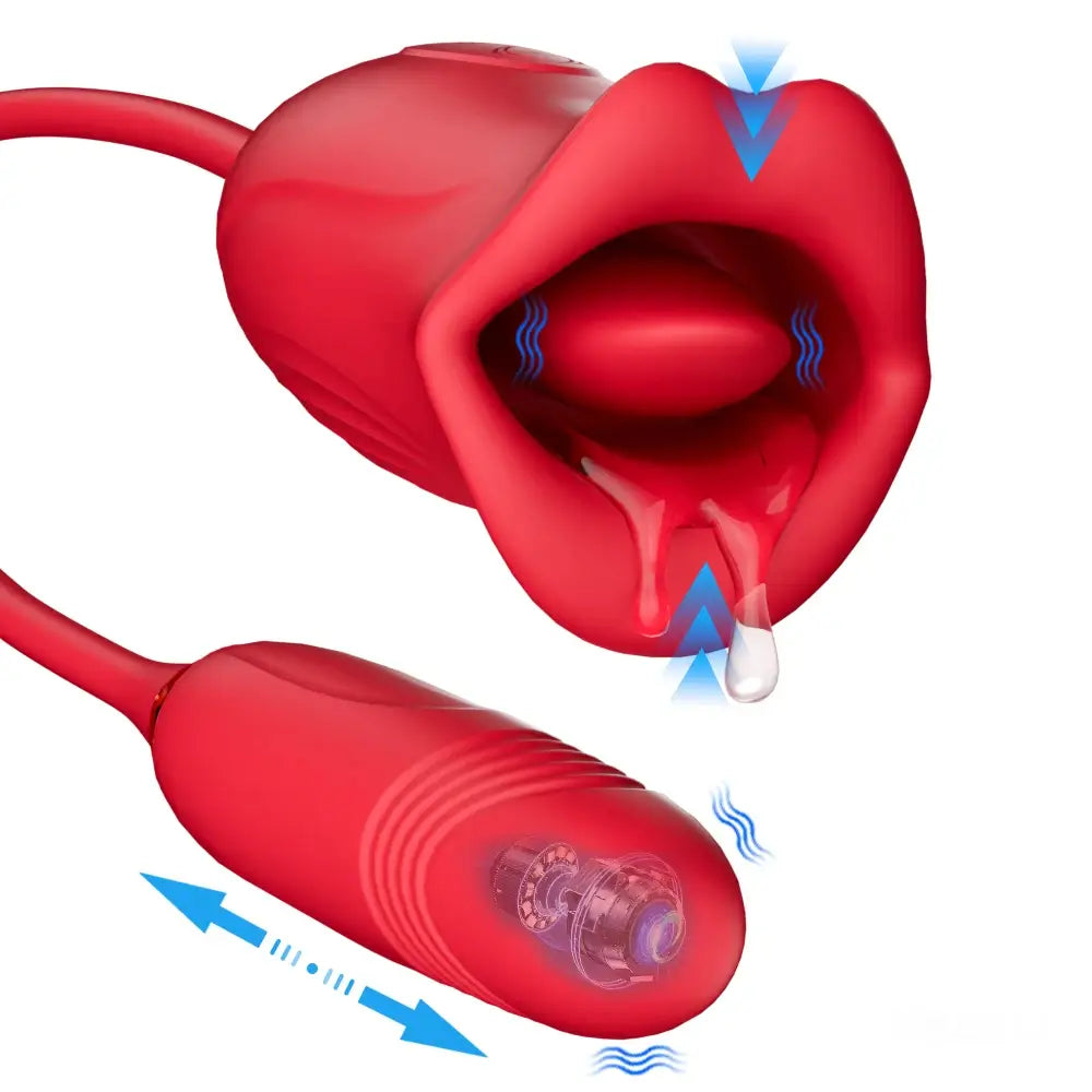 Grace – Thrusting &amp; Vibrating Bullet Stimulator and Mouth Biting Vibrator