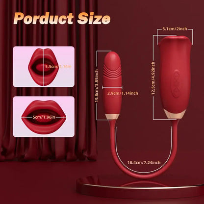 Grace – Thrusting &amp; Vibrating Bullet Stimulator and Mouth Biting Vibrator