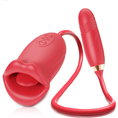 Grace – Thrusting &amp; Vibrating Bullet Stimulator and Mouth Biting Vibrator