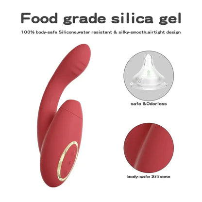 Isabella – G-spot &amp; Clit 7 Vibration &amp; Suction Modes 10 Speed Rotating Vibrator &amp; Licker