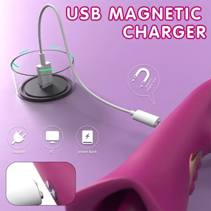 Jasmina – 4 IN 1 Licking Vibrating Flapping Clit Nipple Anal Stimulation Rabbit Stimulator