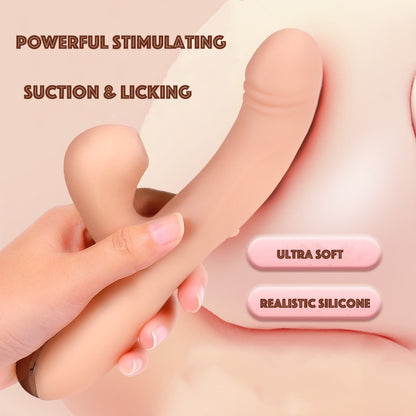 Leah – Thrusting Dildo &amp; Licking Sucking Kiss Vibrator