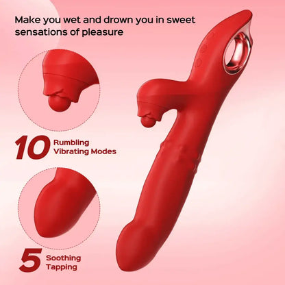 Liliana – Tapping Beads Massage Finger Rabbit Vibrator