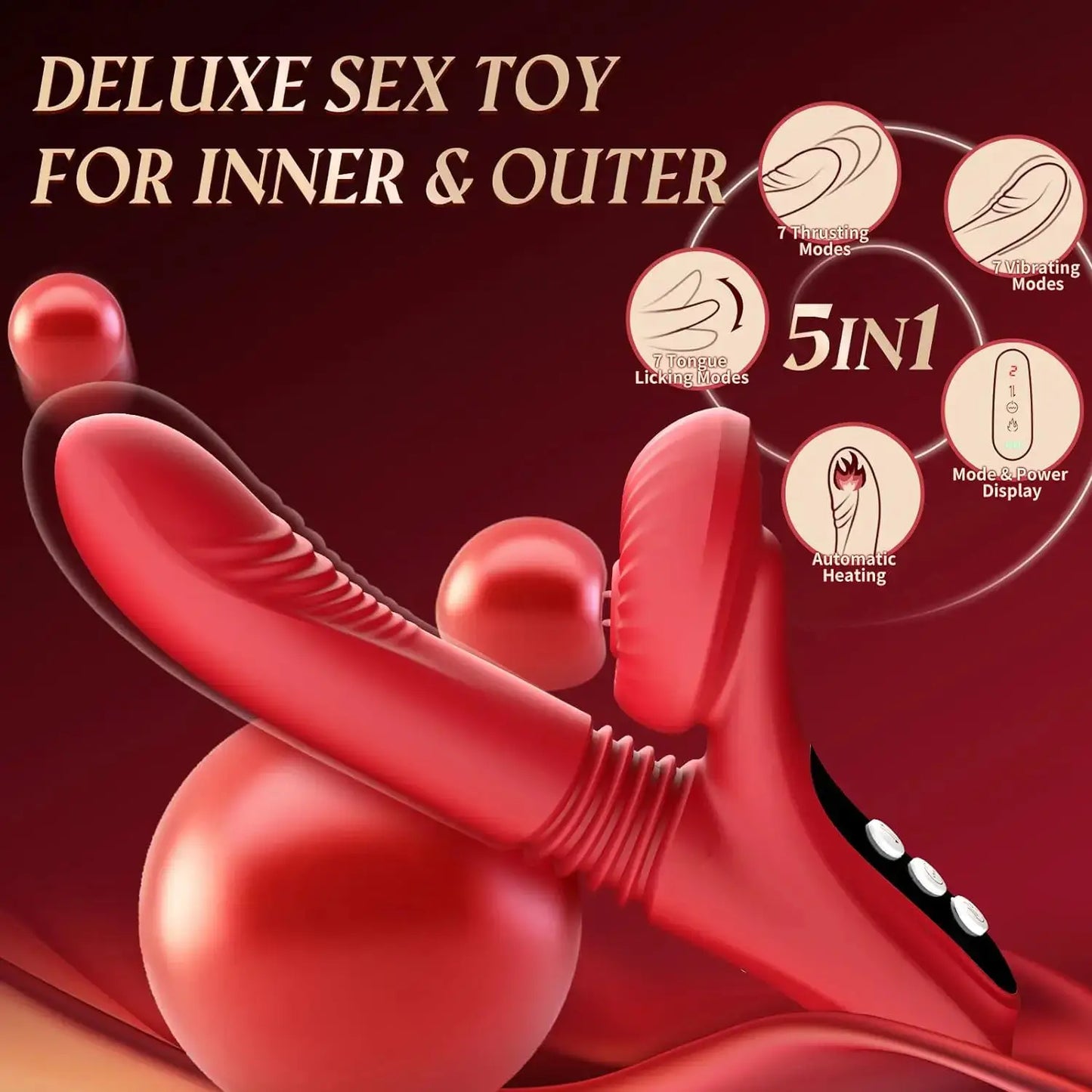 Luna – Clit Licking &amp; Warming Thrusting Rabbit Vibrator
