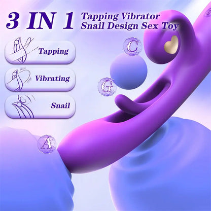 Marissa – 10 Vibration 7 Flapping Rabbit Flapping G Spot Dildo Vibrator