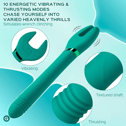 Molette – Wrench Nipple Clit Clipping Vibrator Thrusting G-spot Massager